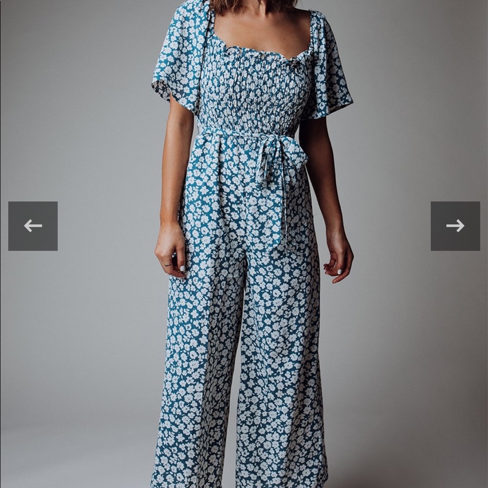 Hayden LA Floral Blue Jumpsuit